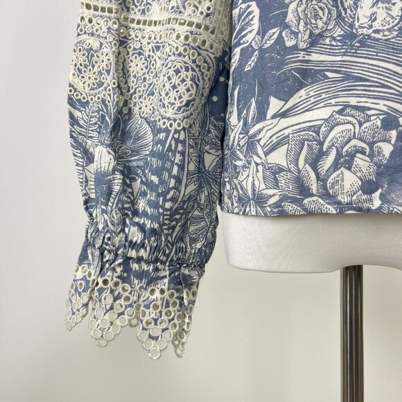 $455 NOWT See By Chloé Embroidery Floral Lace Top Blouse Size 40 - Picture 8 of 12